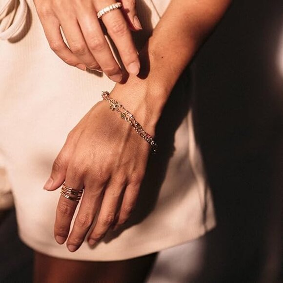 Neiman Marcus 18K Gold Plated Multicolor Elephant Bracelet - Picture 5 of 6